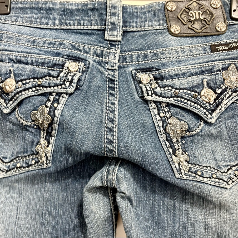 Miss Me Blue Boot Cut Jeans Medium Wash - Picture 5 of 6